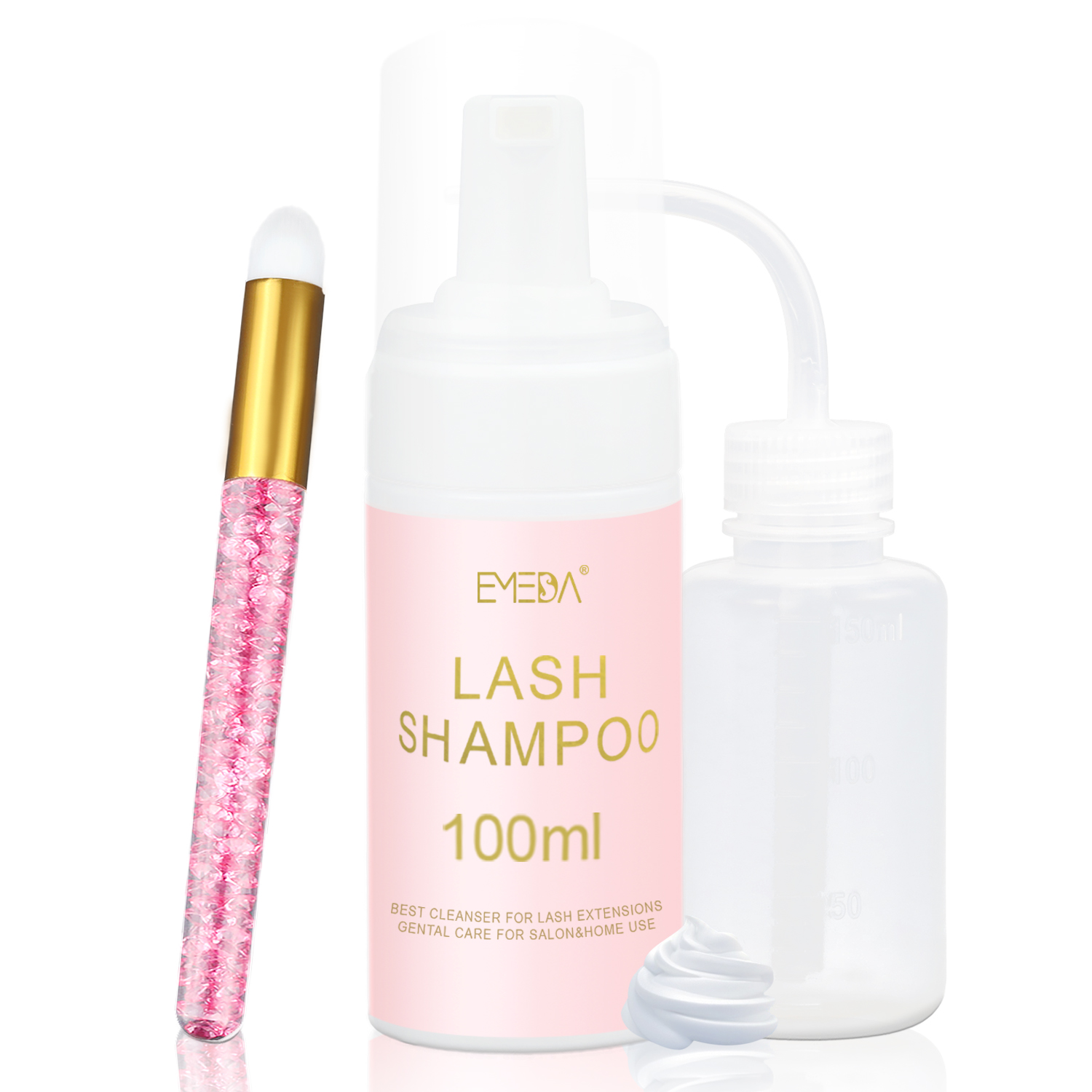 EMEDA Lash Shampoo Kit Foam Cleanser Best for Eyelash Extension YZZ